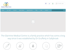 Tablet Screenshot of glanmiremedicalcentre.com